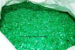 Green hot-washed PET flakes - 1